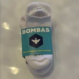 Bombas Classic White Athletic Socks
